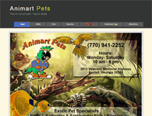 Tablet Screenshot of animartpets.com